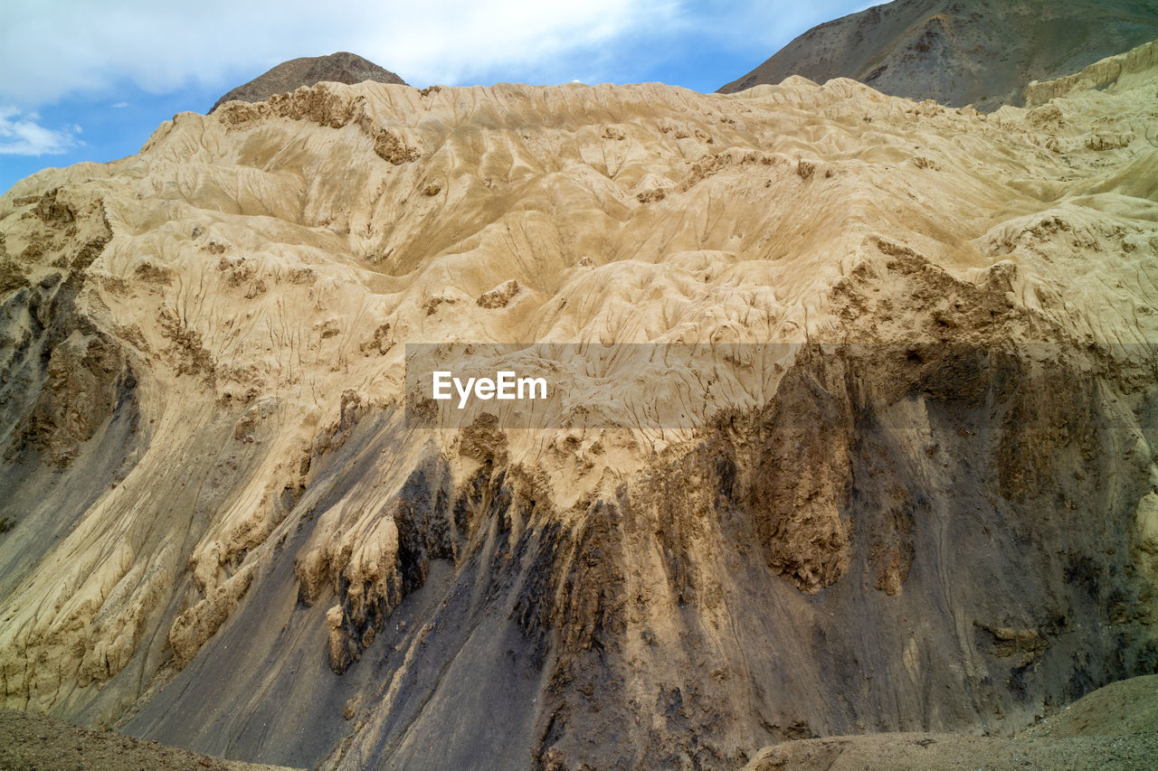 Lamayuru moonland - picturesque lifeless mountain landscape on a section of the leh-kargil route
