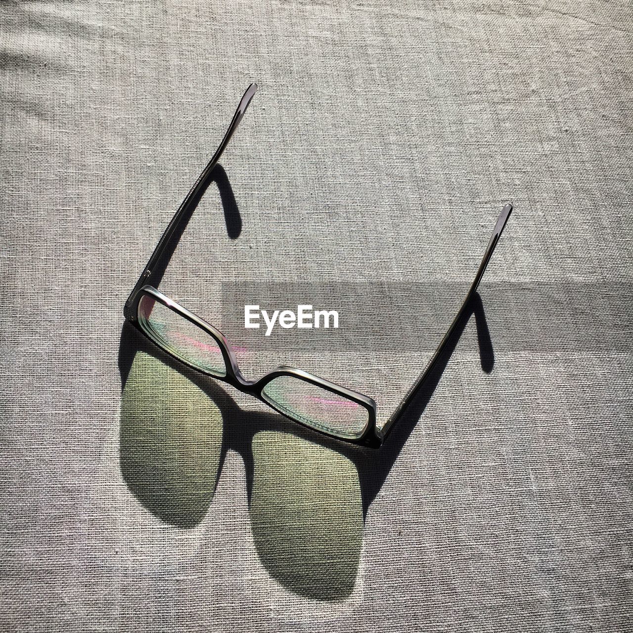 High angle view of sunglasses on table