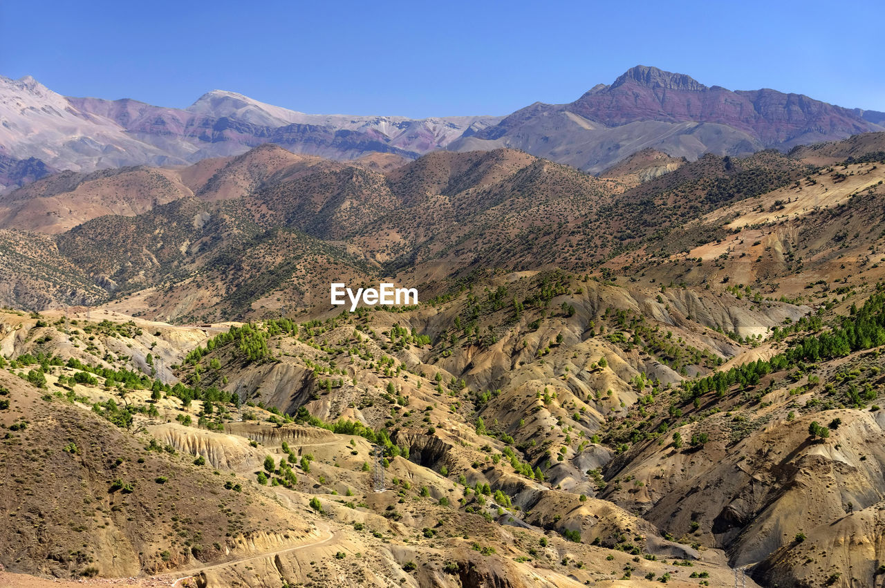 SCENIC VIEW OF MOUNTAIN AGAINST CLEAR SKY