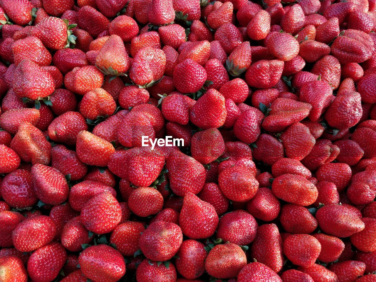 Full frame shot of strawberries