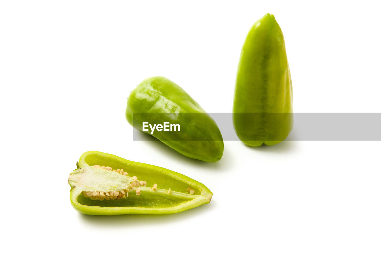 food and drink, food, healthy eating, wellbeing, plant, green, produce, freshness, cut out, studio shot, white background, fruit, vegetable, seed, no people, group of objects, indoors, raw food, close-up