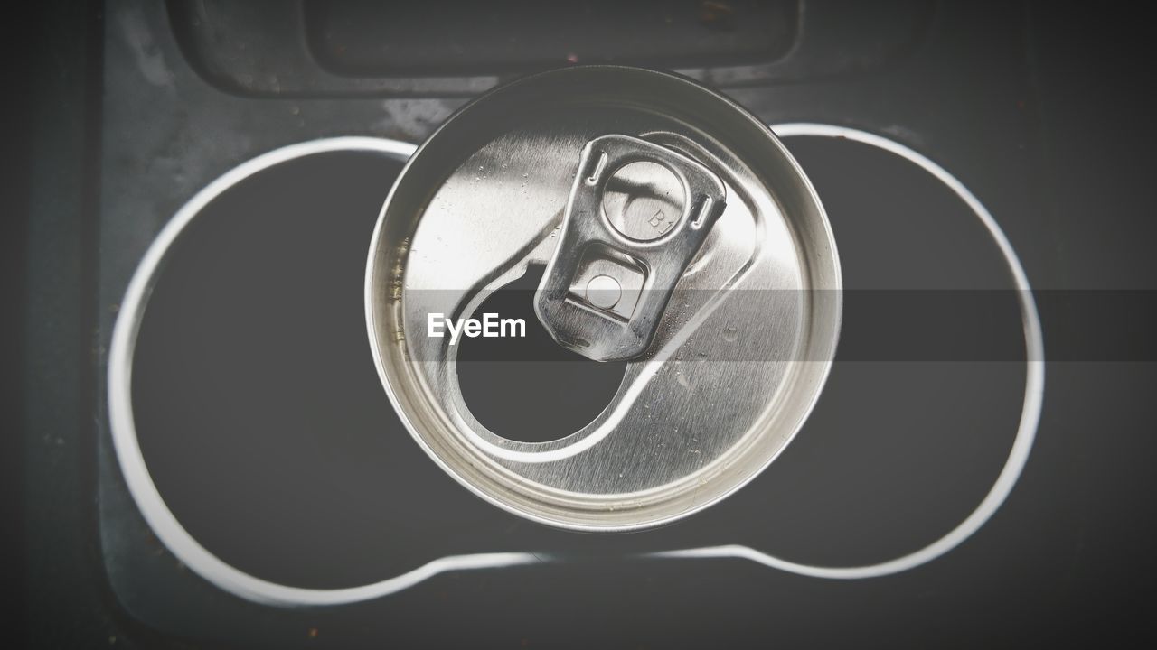 Close-up of drink can