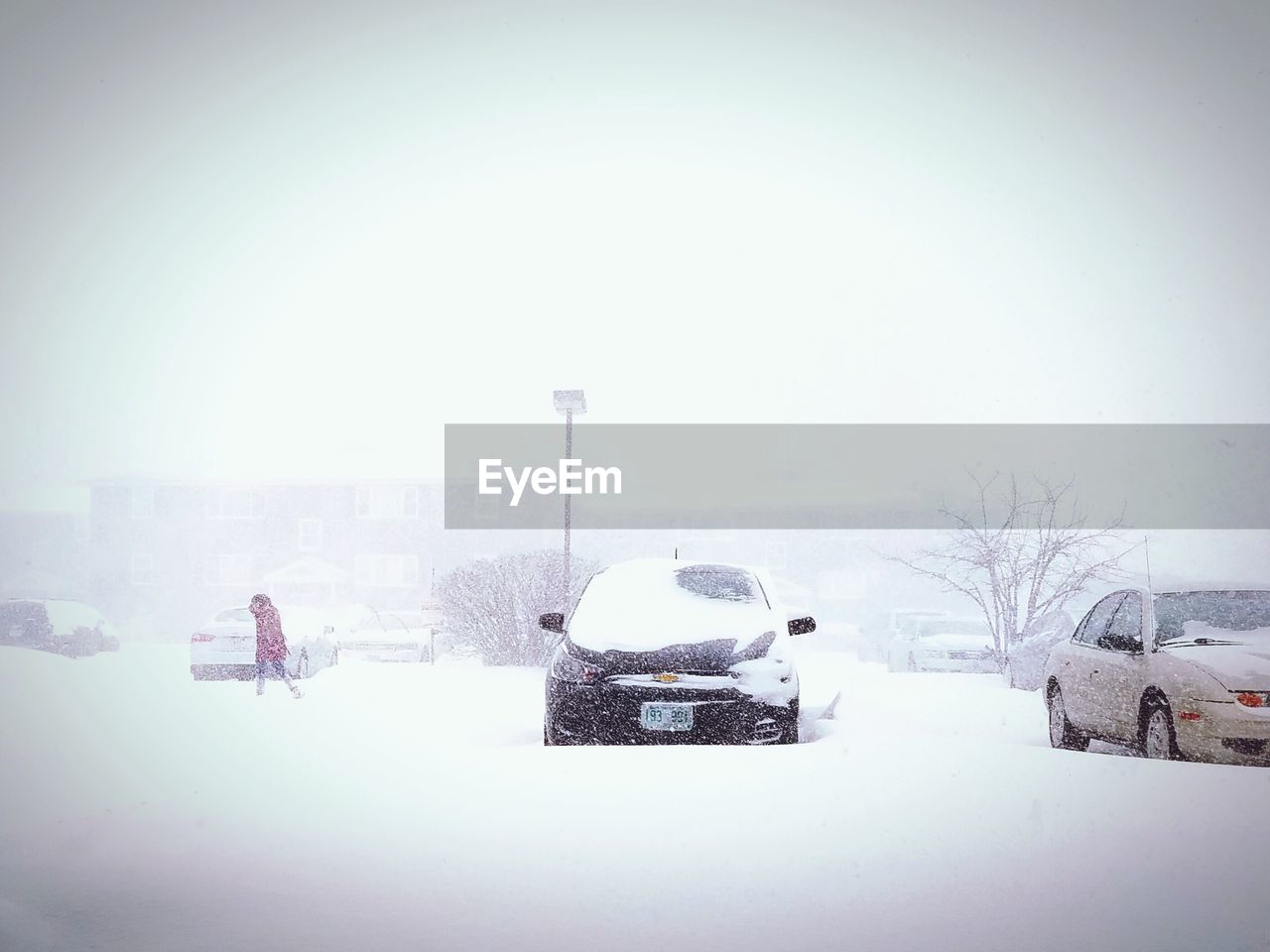 SNOW ON STREET AGAINST SKY DURING WINTER