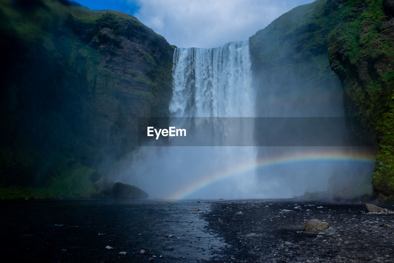 PANORAMIC VIEW OF WATERFALL