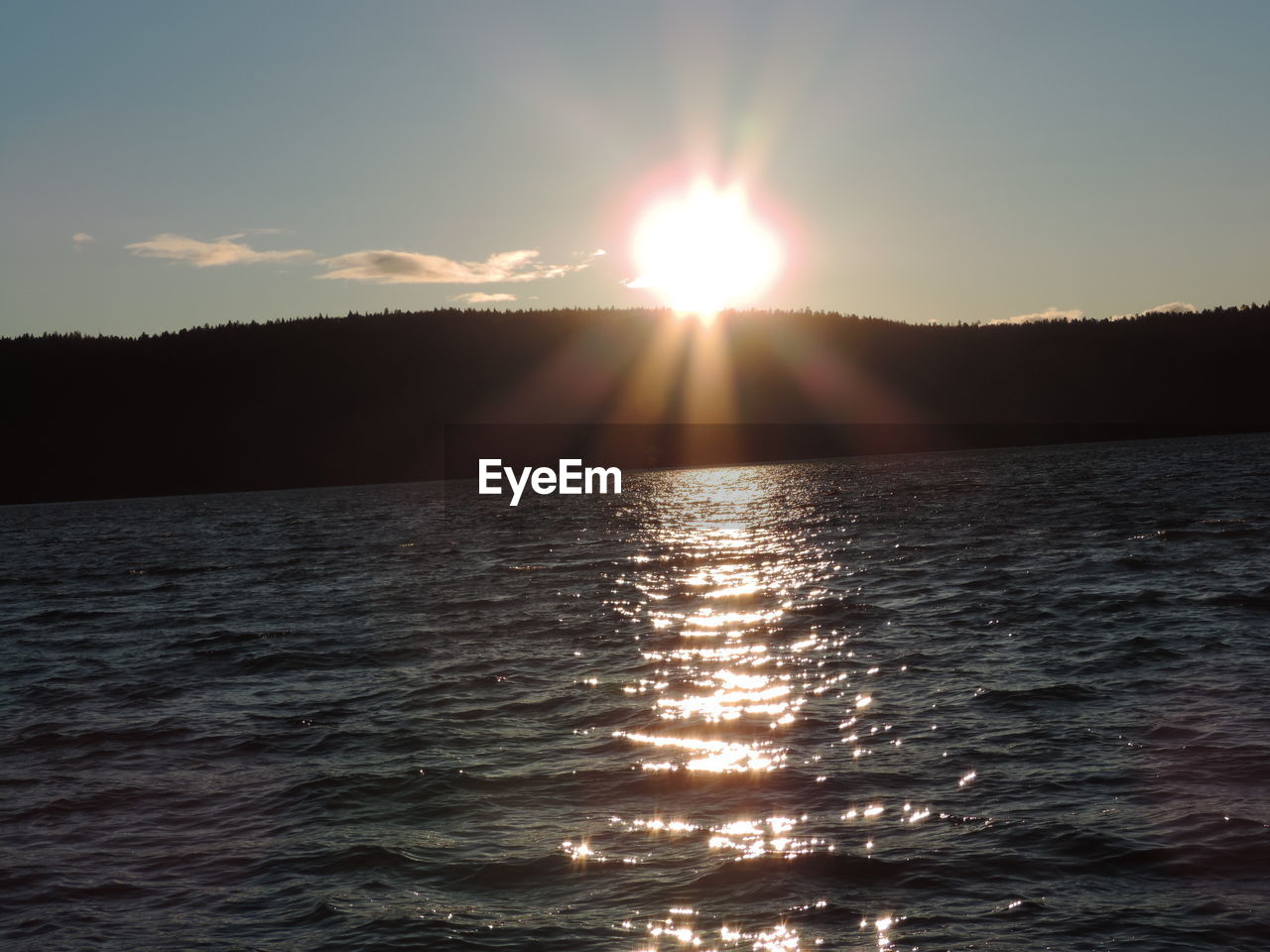 SUNSET OVER SEA