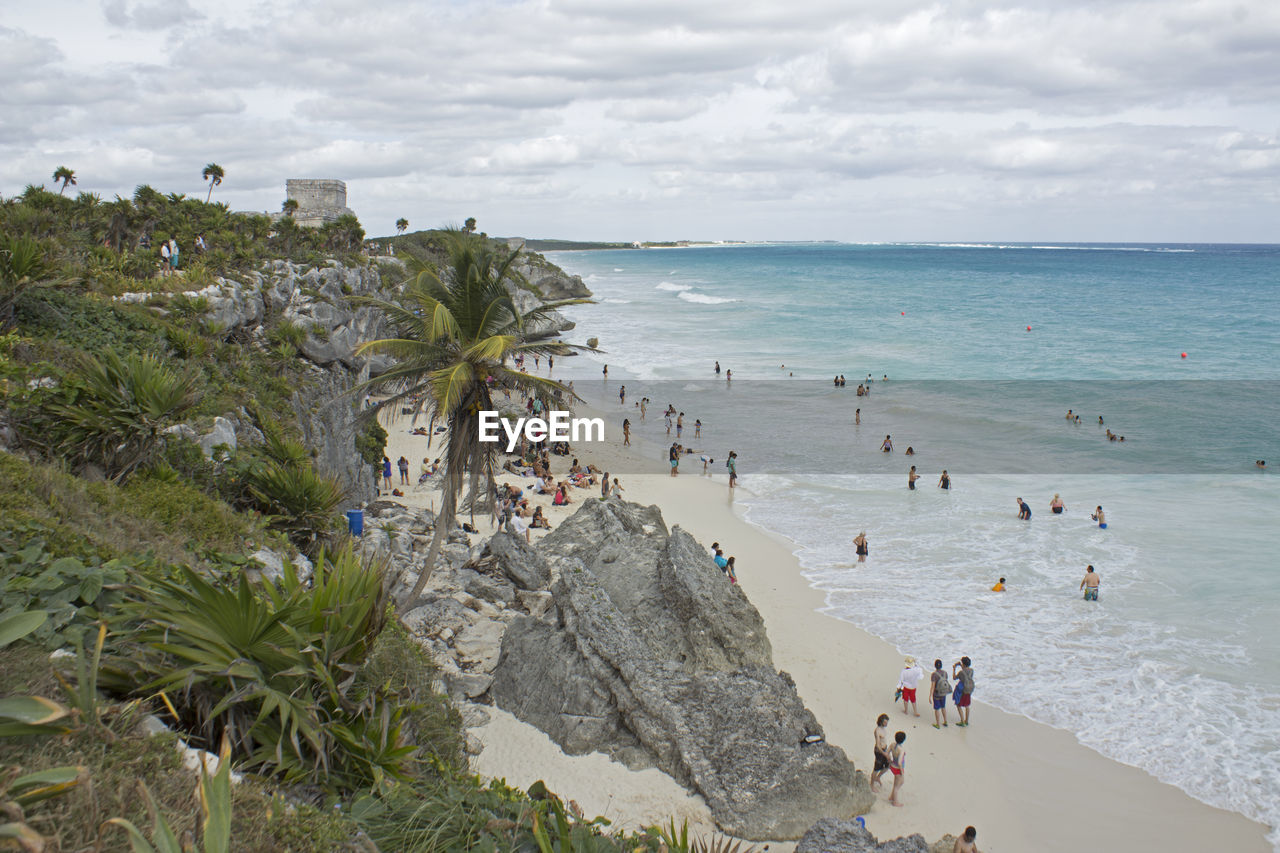 People at beach