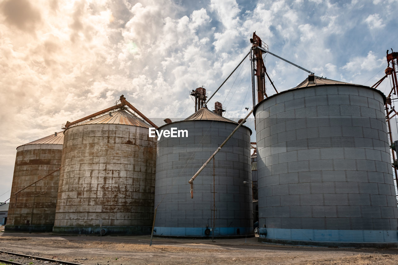 LOW ANGLE VIEW OF FACTORY