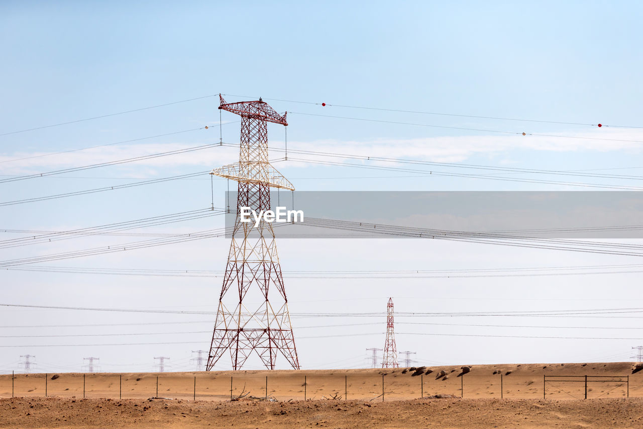 LOW ANGLE VIEW OF ELECTRICITY PYLON AGAINST SKY