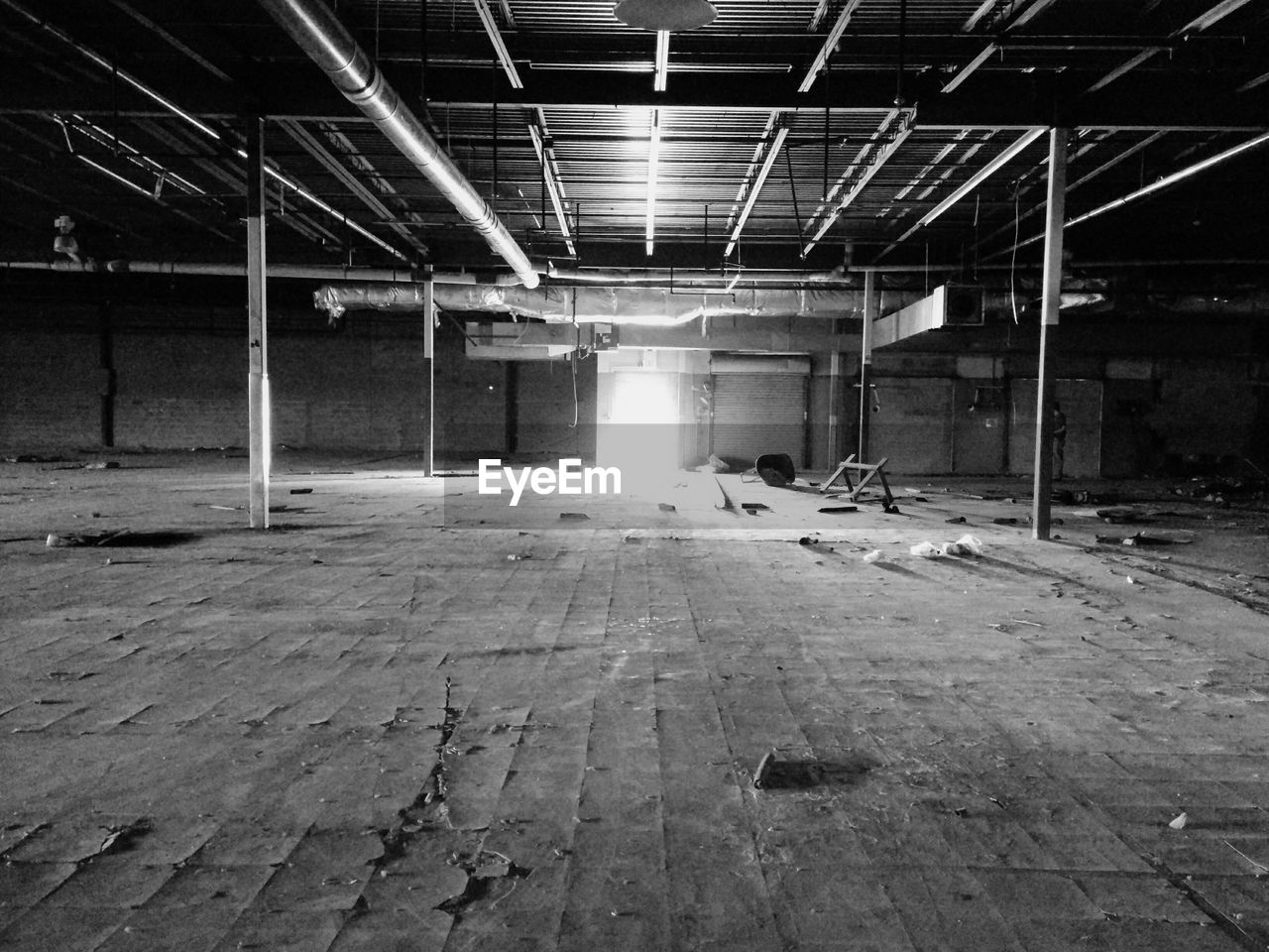 Empty abandoned warehouse