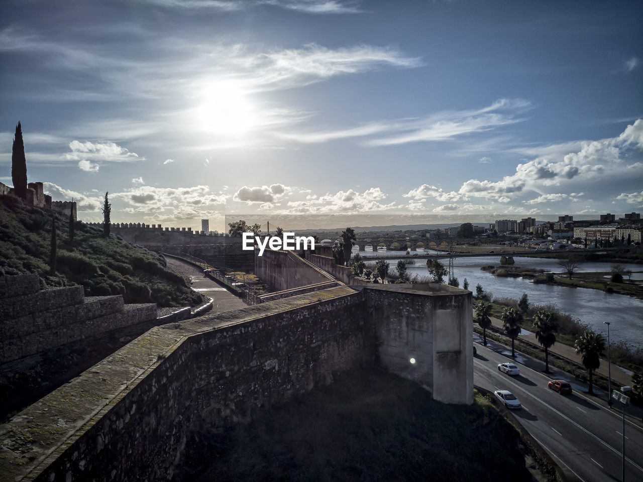 PANORAMIC VIEW OF BRIDGE OVER WATER AGAINST SKY