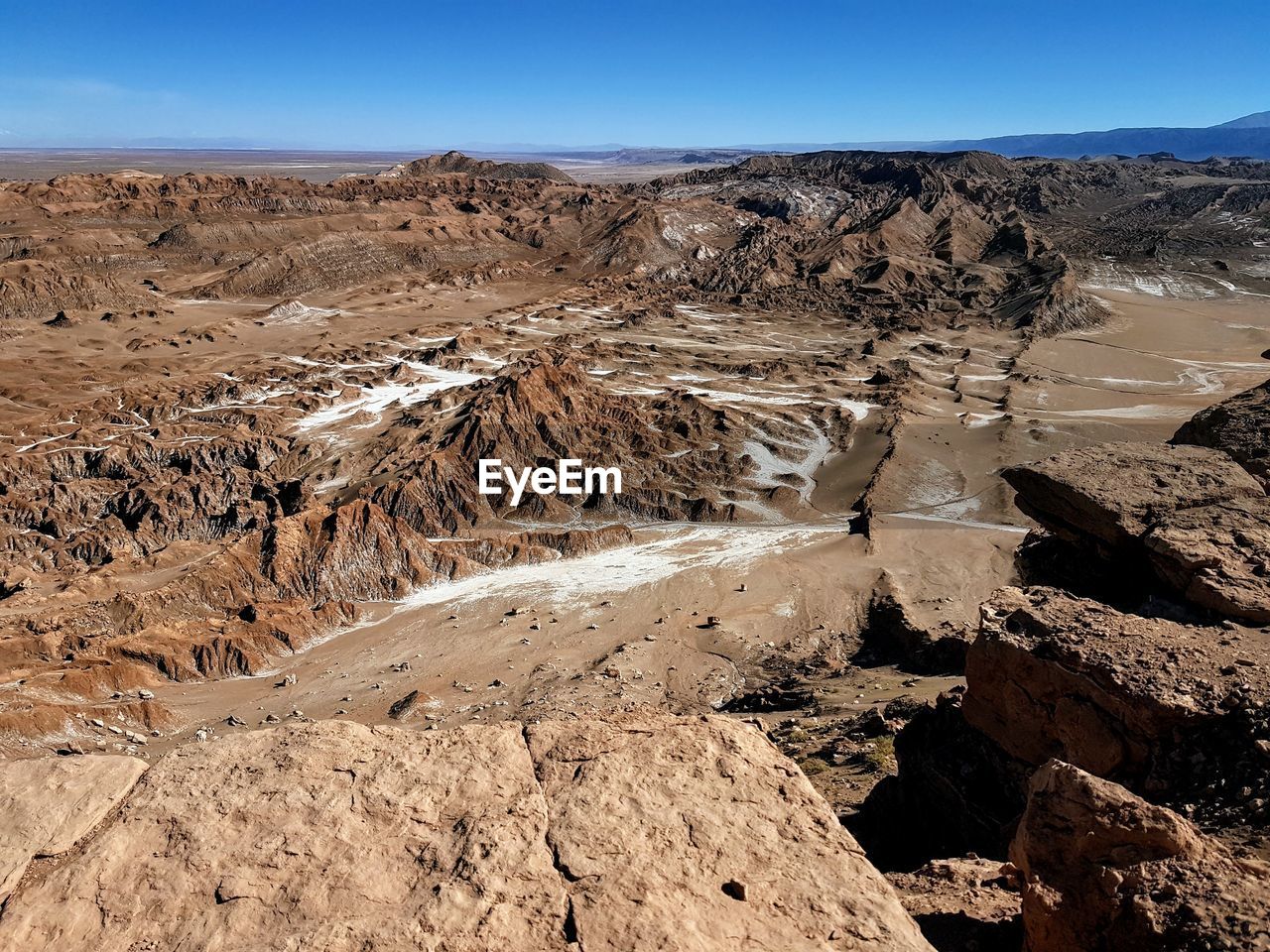 Scenic view of dramatic landscape against sky