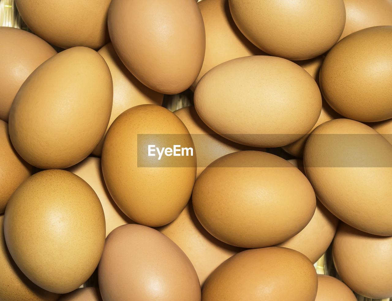 Full frame shot of eggs