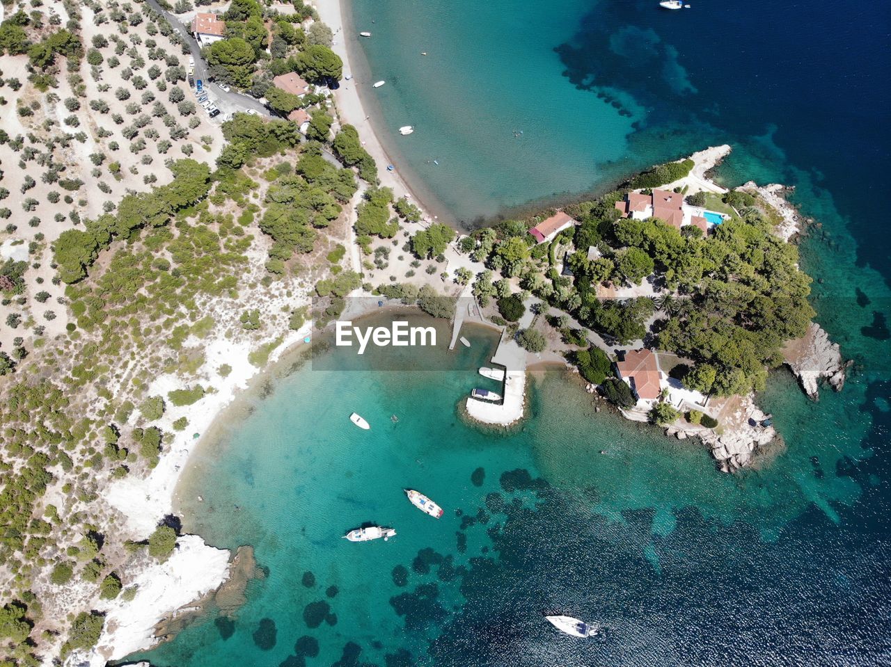 Panaromic view of izmir beachs