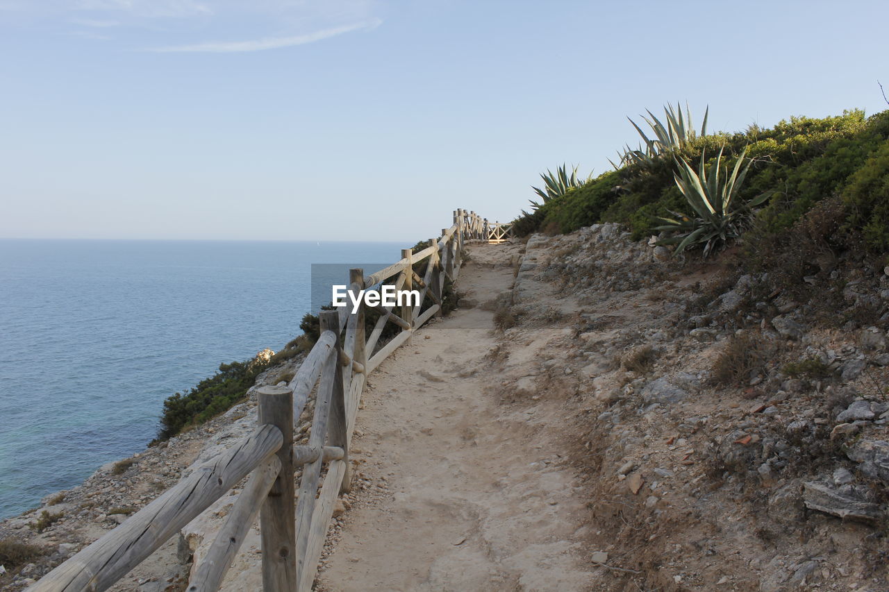 VIEW OF SEA AGAINST CLEAR SKY