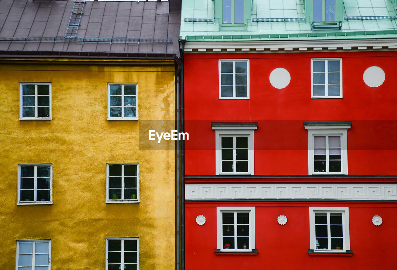 Border of two buildings