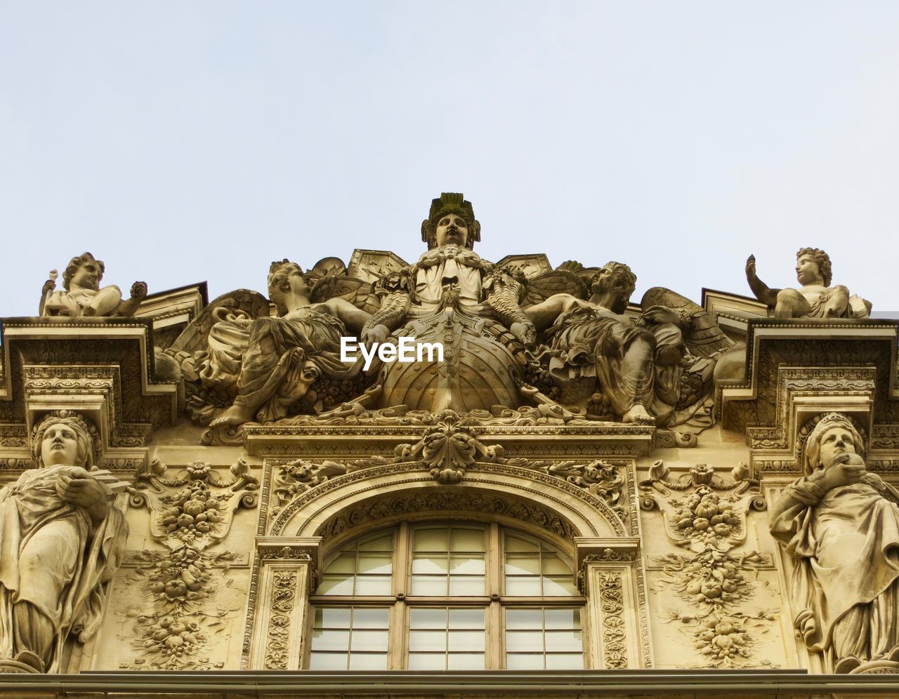 Low angle view of statue