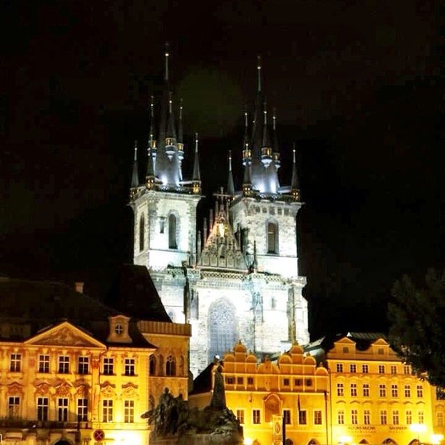 ILLUMINATED CITY AT NIGHT