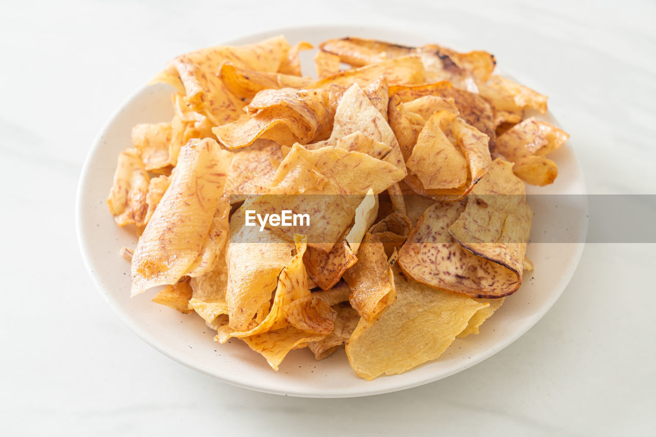 HIGH ANGLE VIEW OF MEAL SERVED ON TABLE