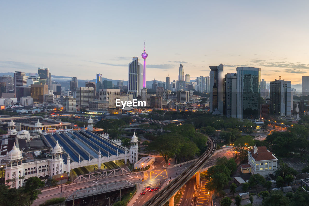 City skyline against sky