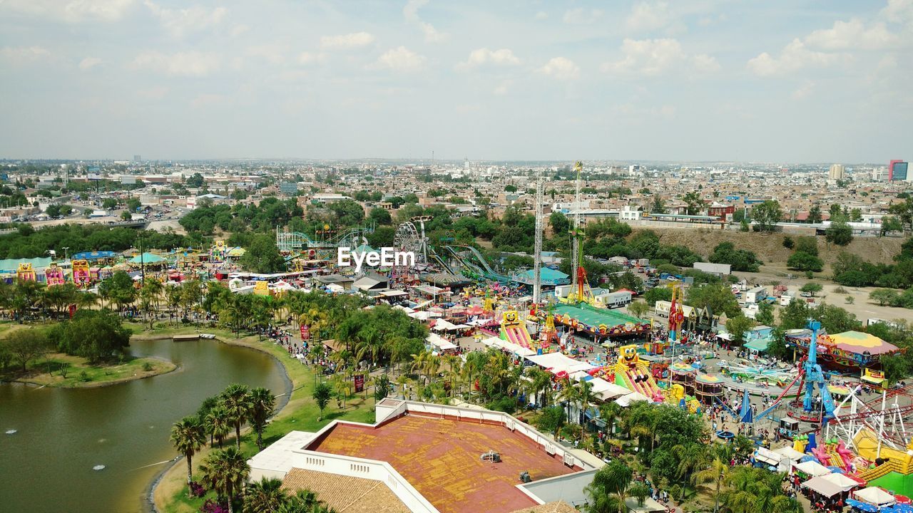 HIGH ANGLE VIEW OF TOWN