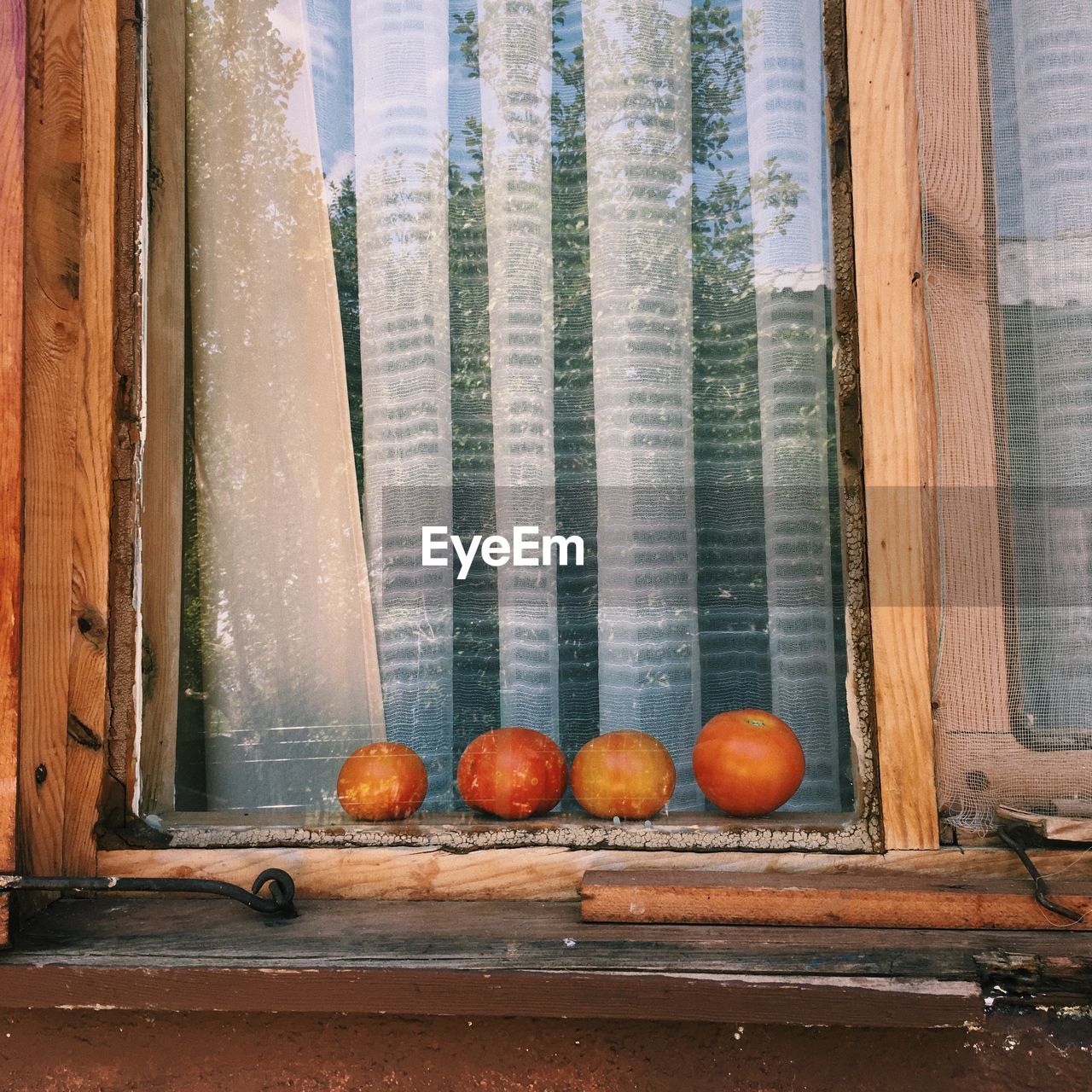 Fruits on window sill
