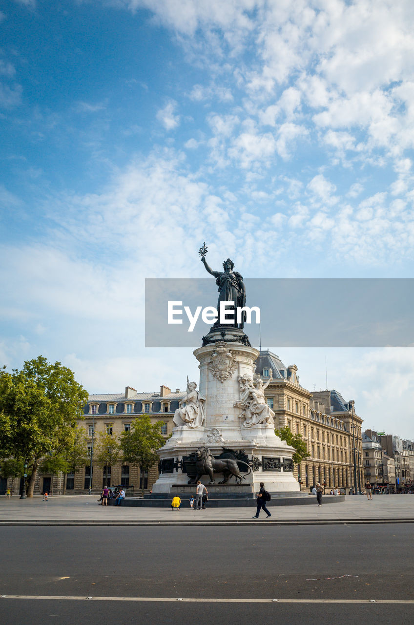 People walking at place de la republique
