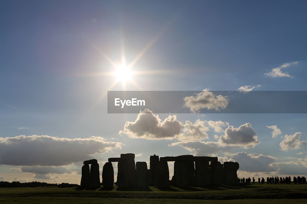 Scenic view of land against sky