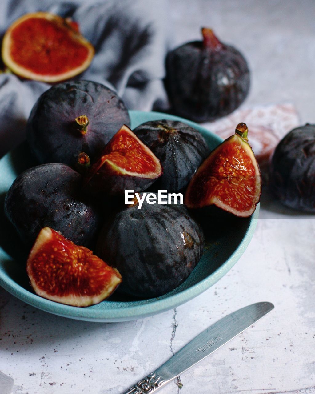 Close-up of red figs 