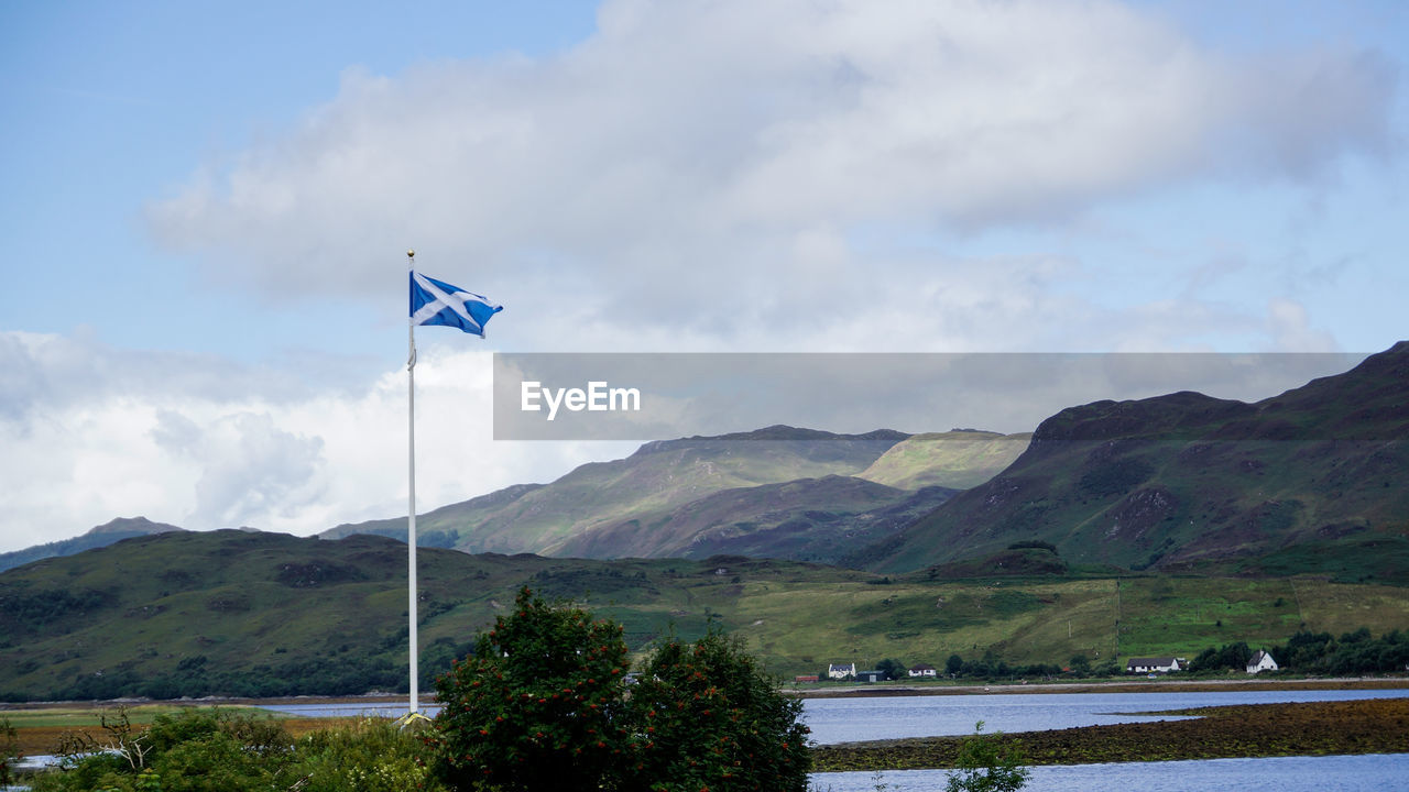 SCENIC VIEW OF MOUNTAINS AND LANDSCAPE AGAINST SKY