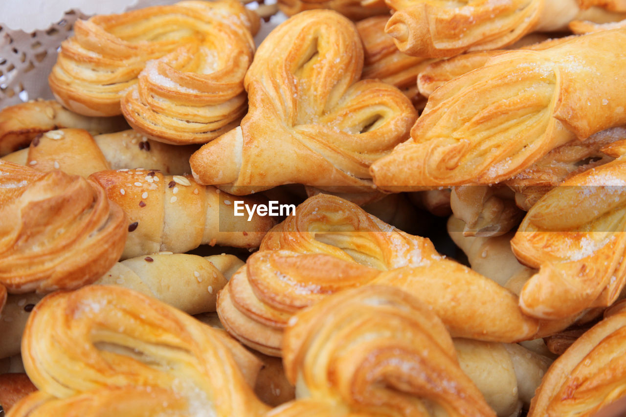 Close-up of breads during christmas