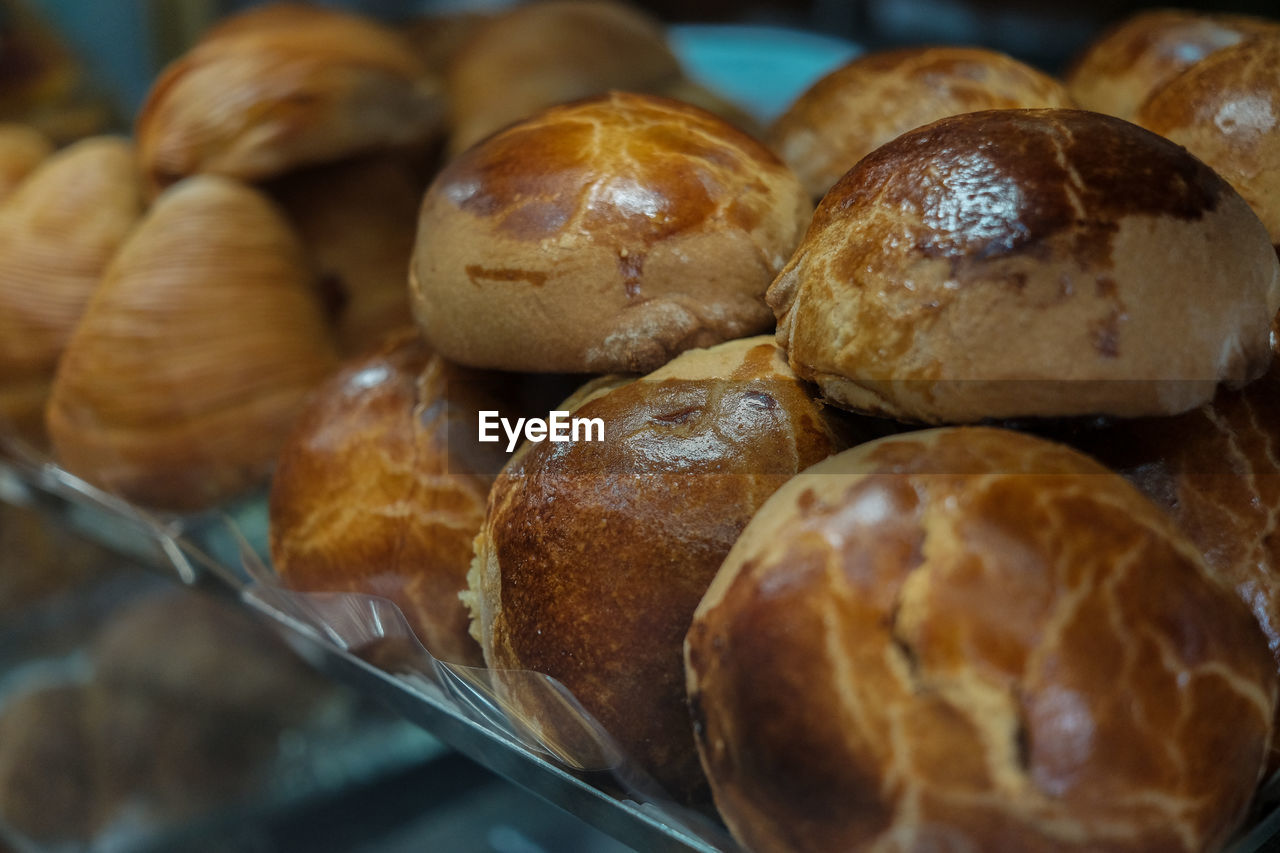 Close-up of sfogliatella for sale