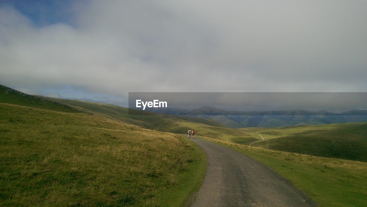 EMPTY ROAD ALONG LANDSCAPE