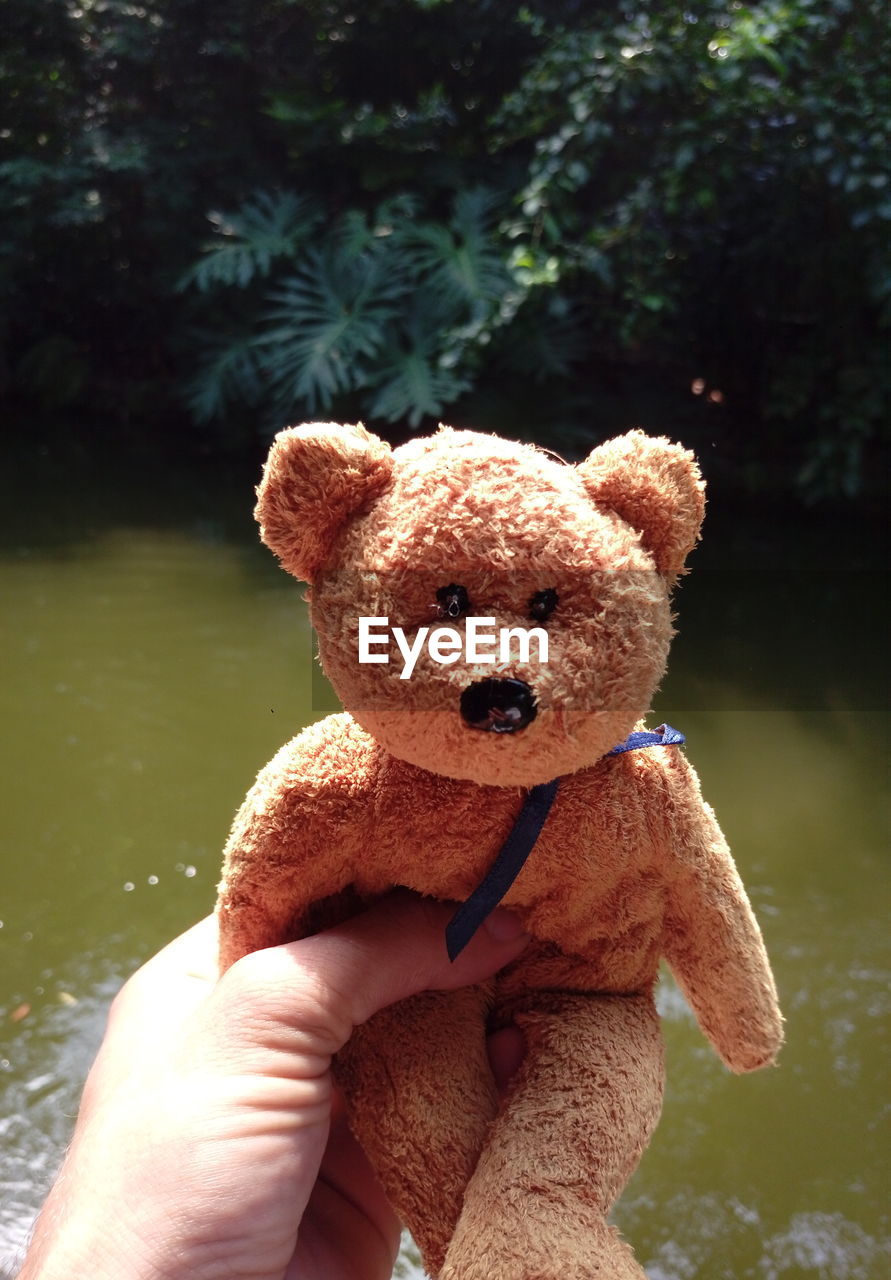 CLOSE-UP OF PERSON HOLDING TOY