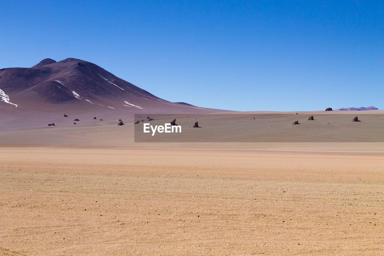 SCENIC VIEW OF LANDSCAPE AGAINST CLEAR BLUE SKY