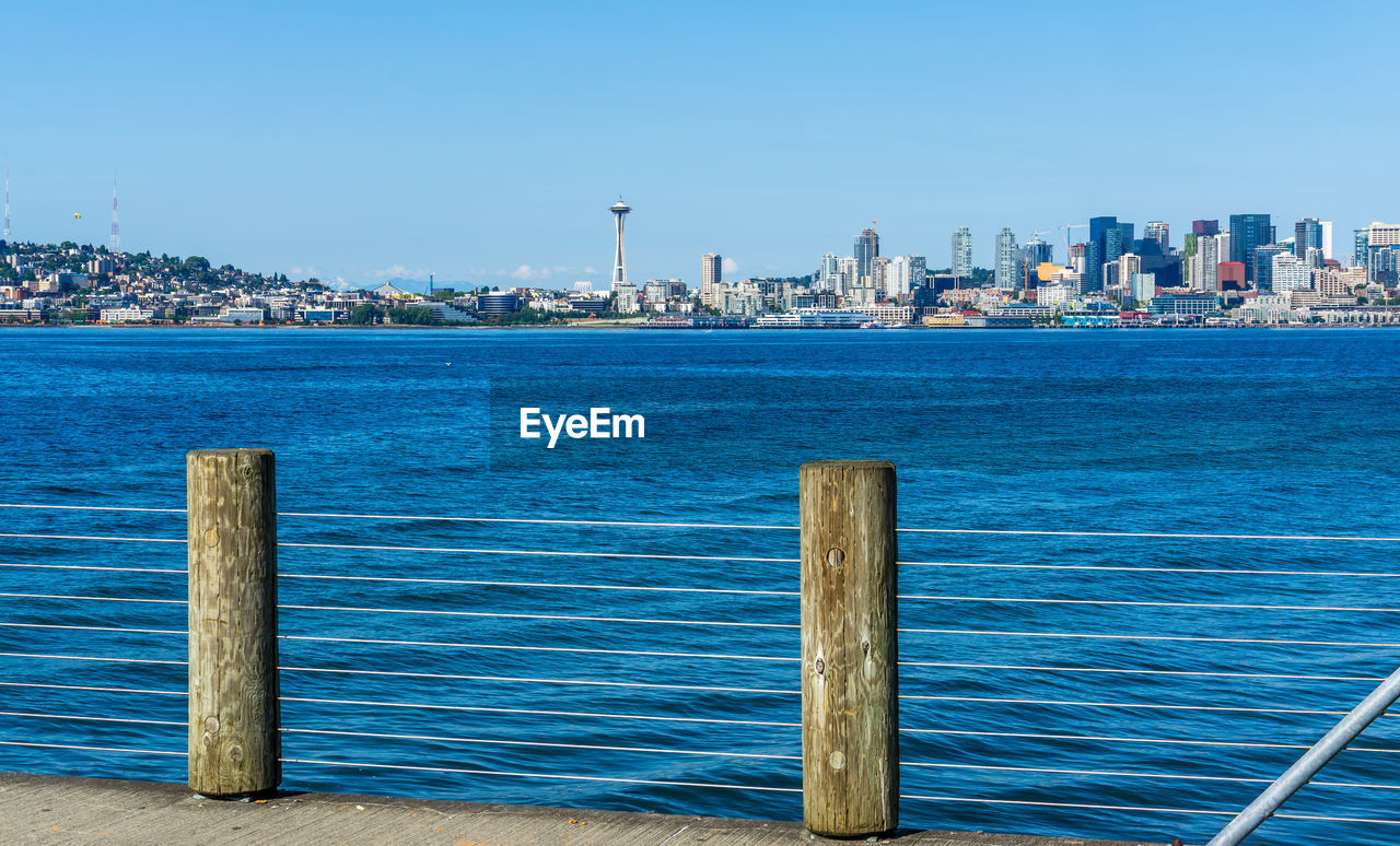 A view of the seattle skyline in washington state.