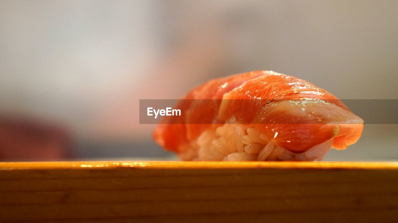 Close-up of sushi in plate