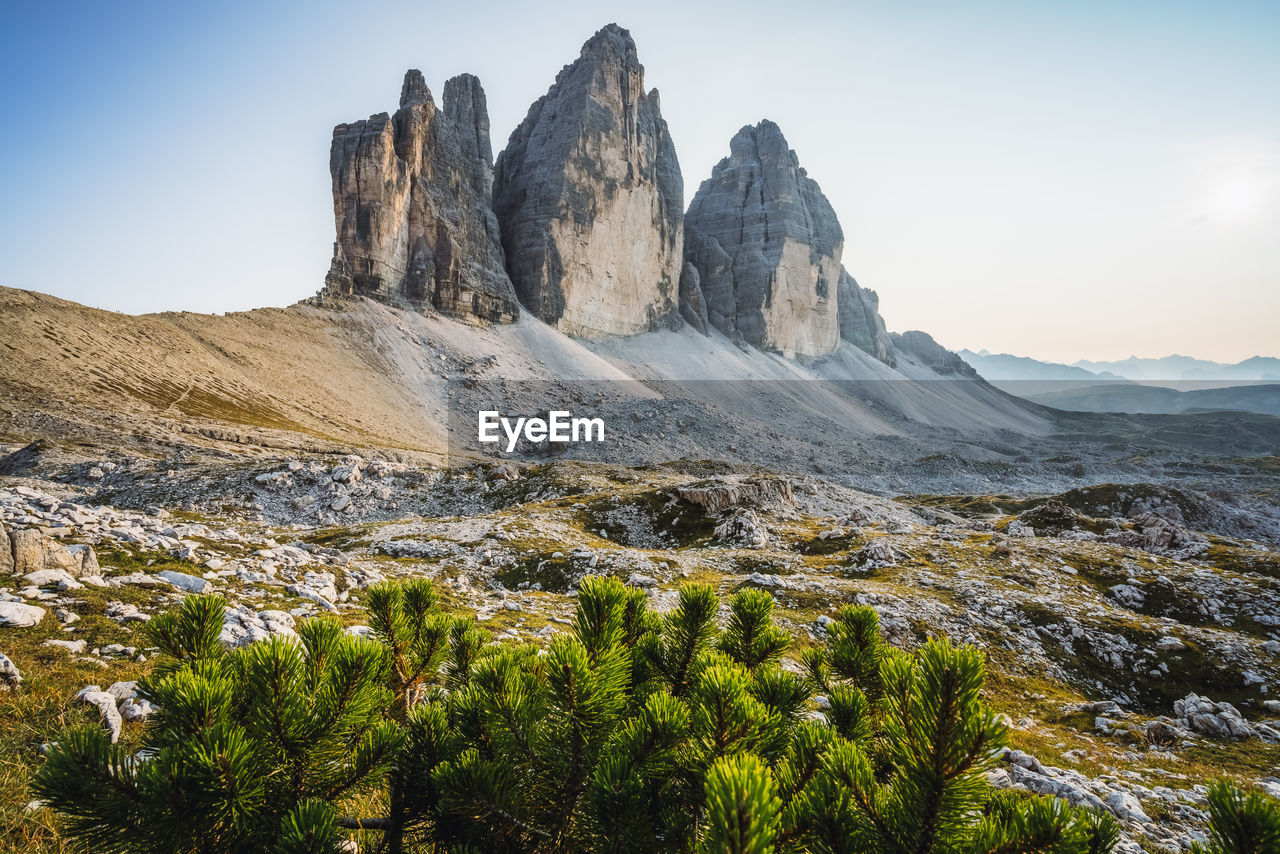 The tre cime di lavaredo, in the sexten dolomites, italy