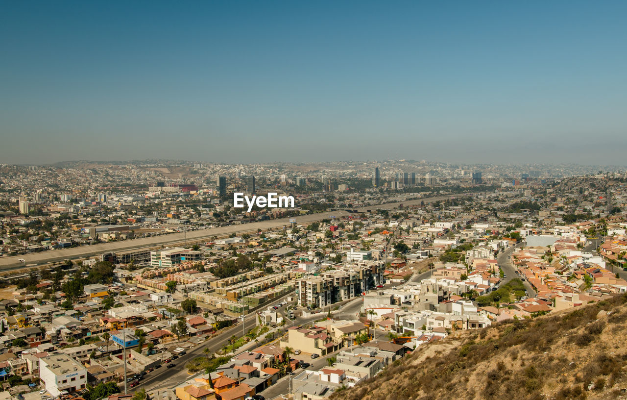 Tijuana mexico cityscape urban panorama.