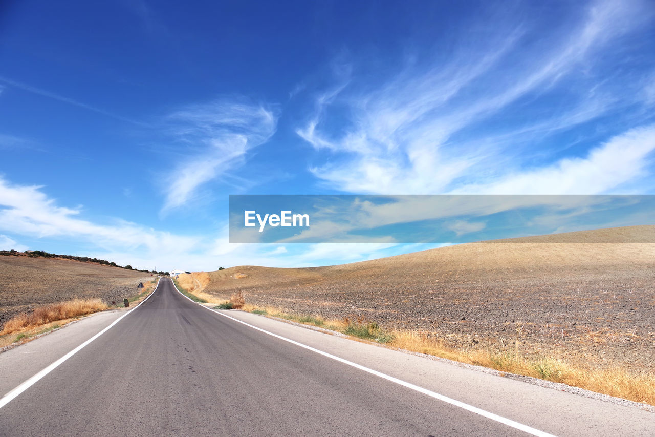 Road in south of spain. andalusia region