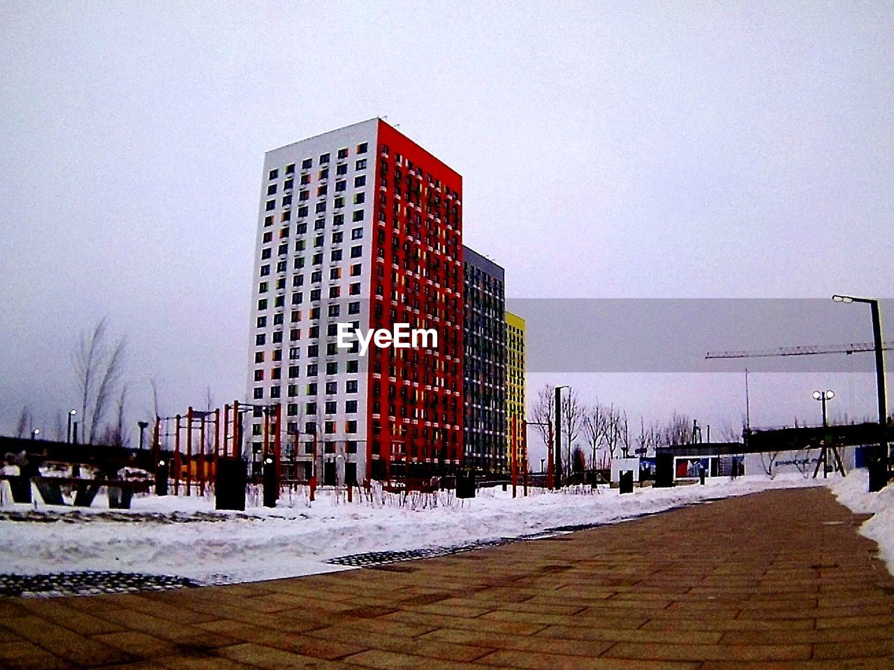 CITY AGAINST SKY DURING WINTER