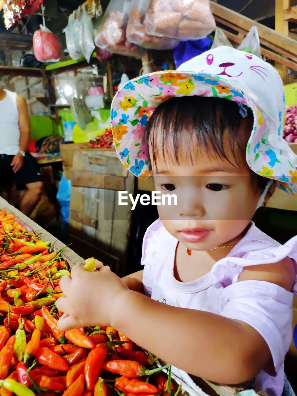 Portrait of cute baby girl for sale