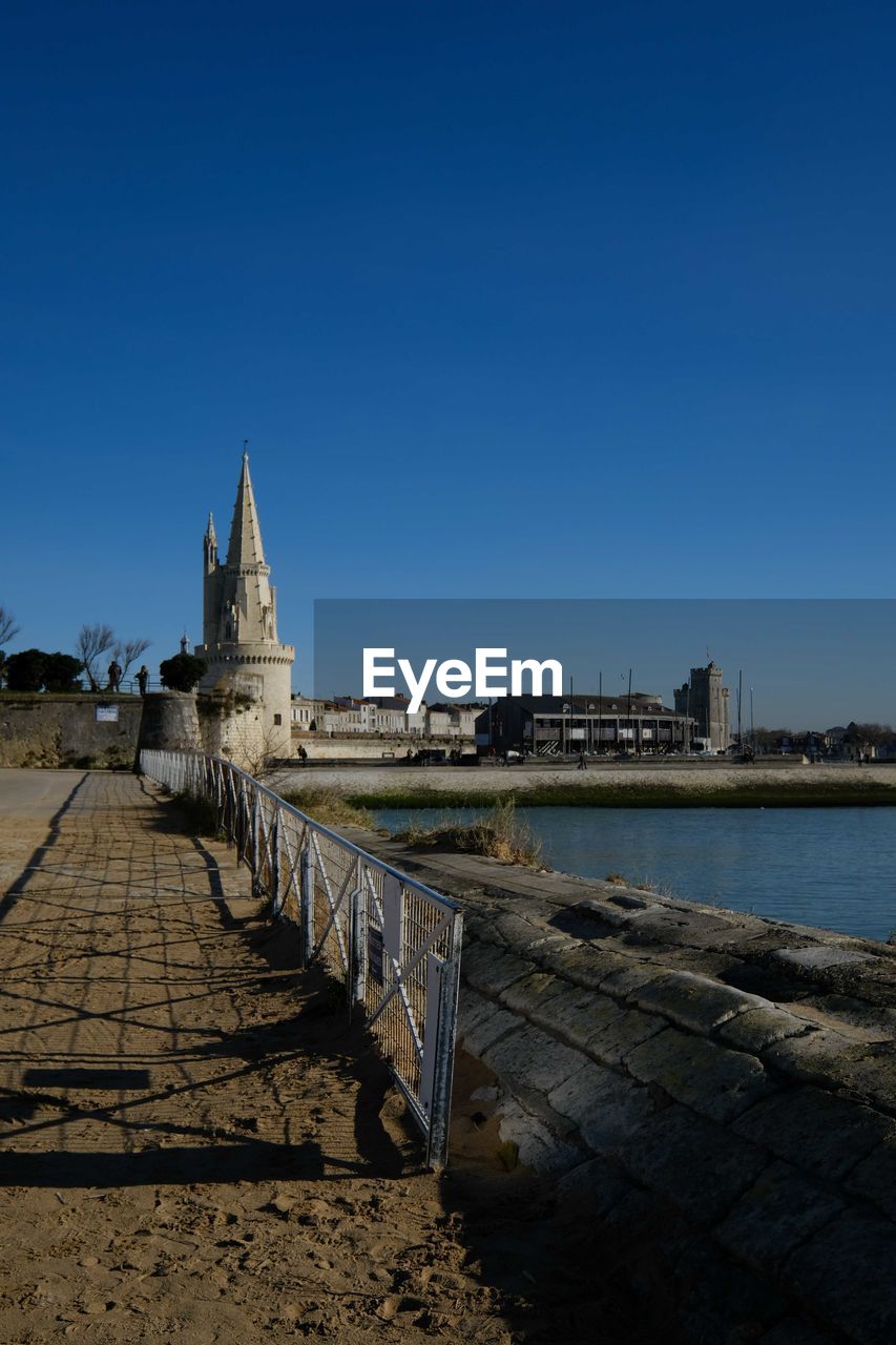 SCENIC VIEW OF WATER AGAINST CLEAR SKY