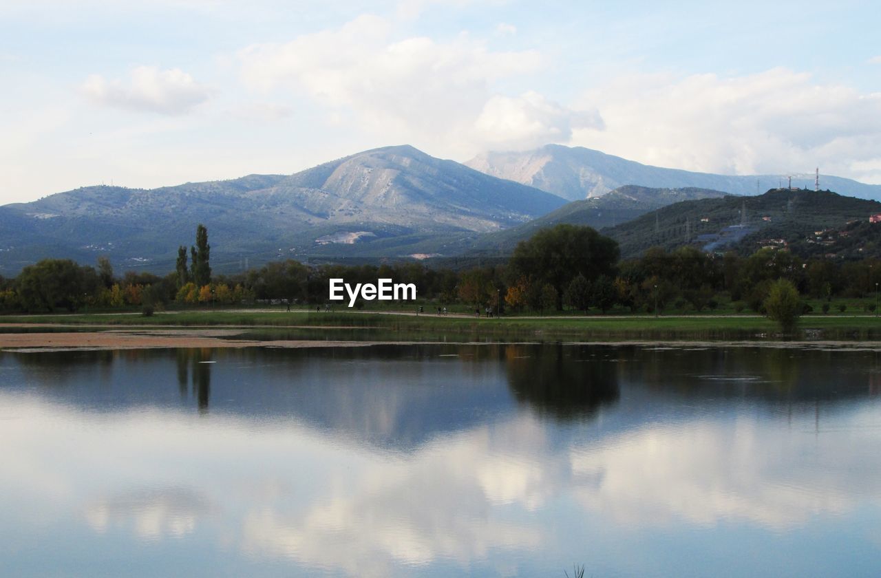 REFLECTION OF CLOUDS IN WATER