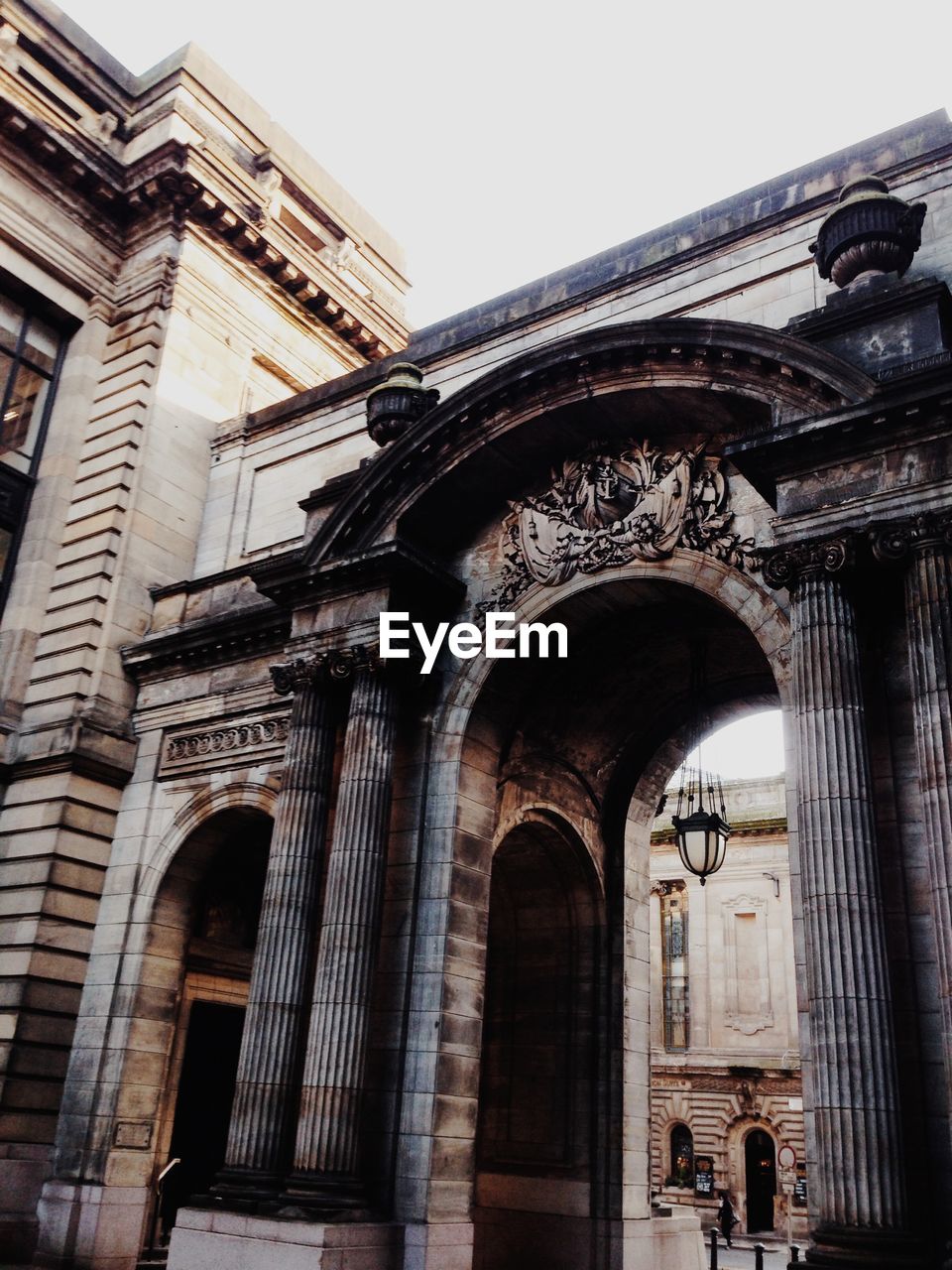 Ornate gate of historical building