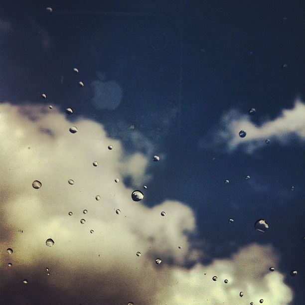 VIEW OF WATER DROPS ON GLASS