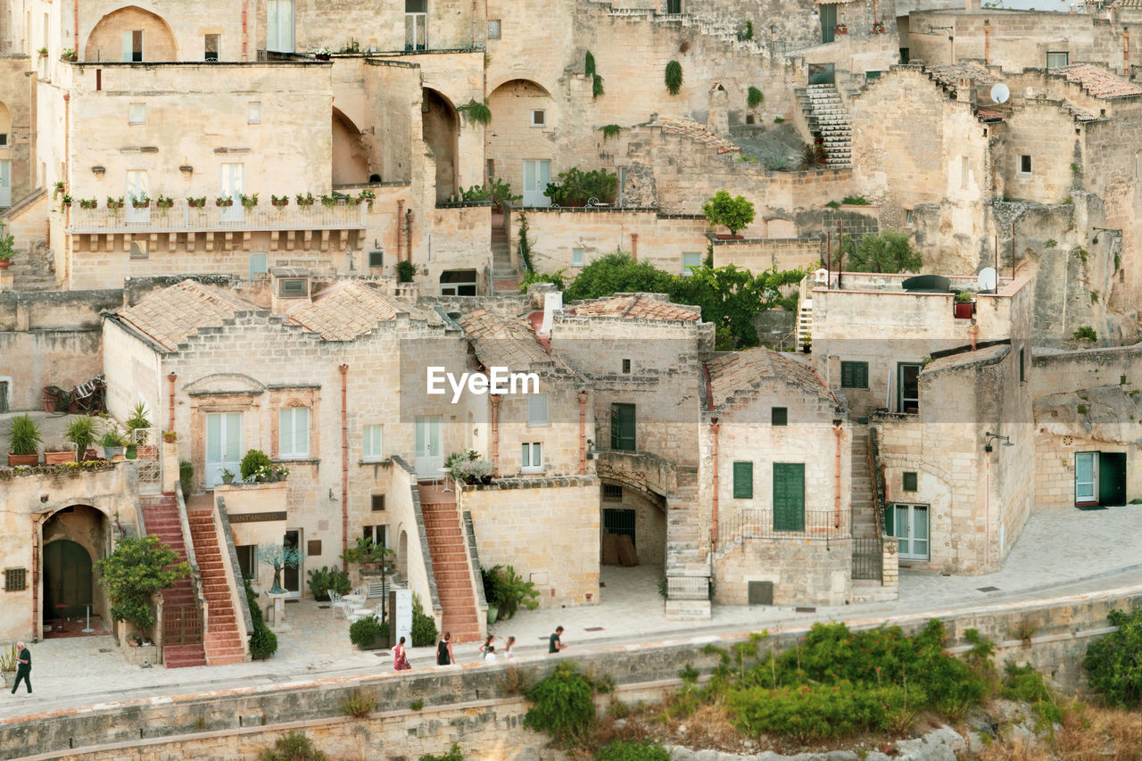 Typical houses in matera, basilicata, south italy