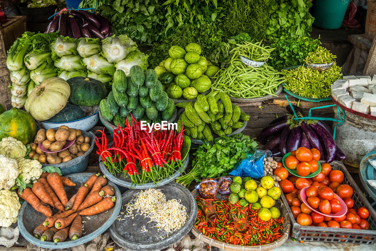 Various vegetables for sale
