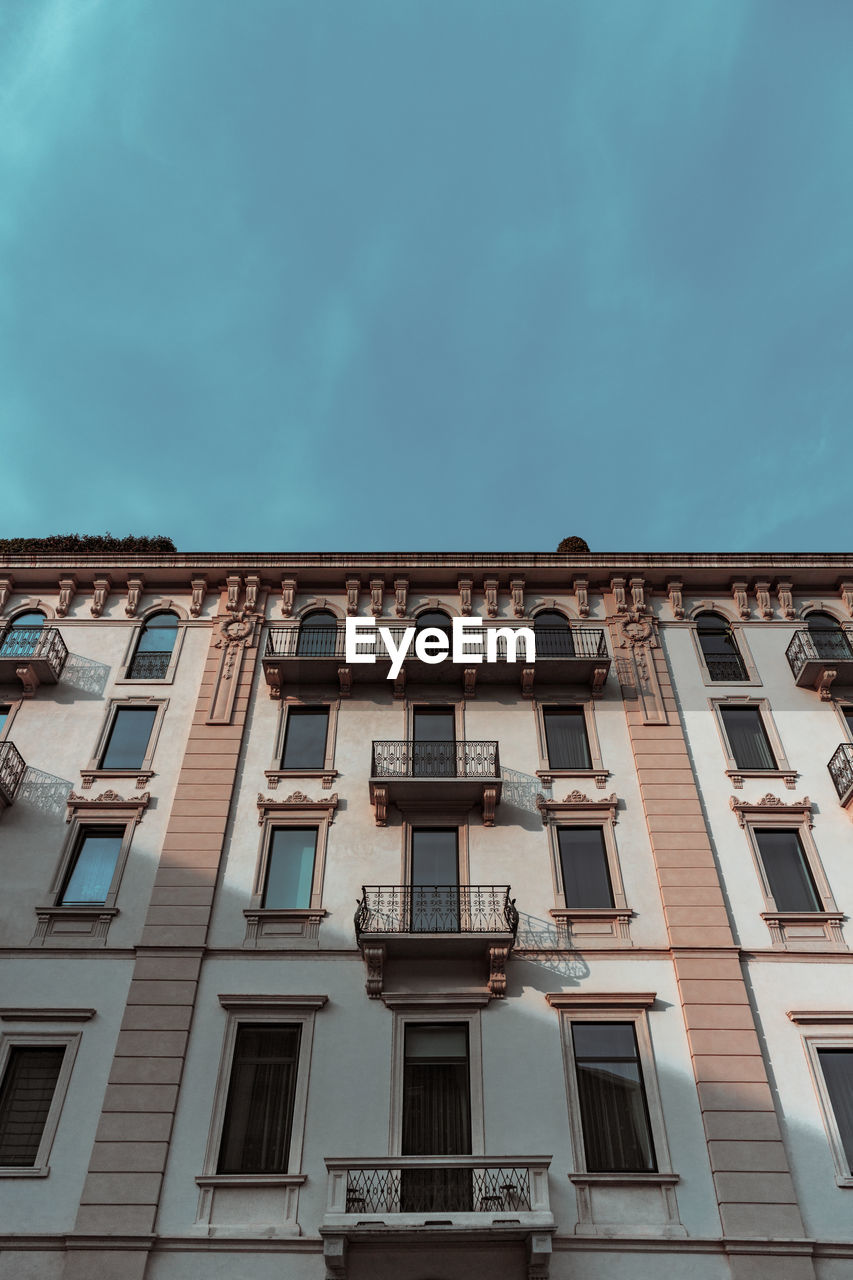 Low angle view of building against sky