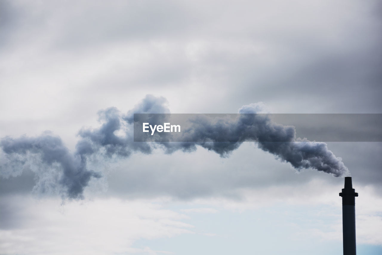 Smoke coming out of smoke stack