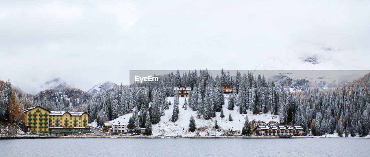 View of snow covered landscape